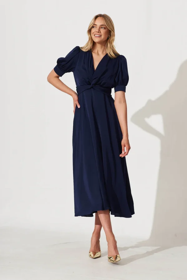 Classic Navy Blue Dress
