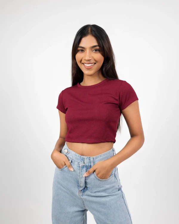 Classic Ribbed Crop Top - Image 7