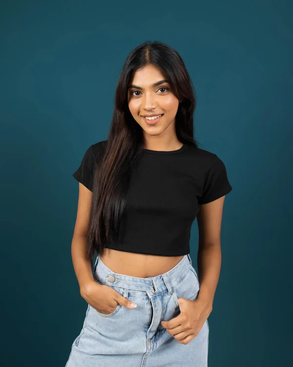 Classic Ribbed Crop Top - Image 5