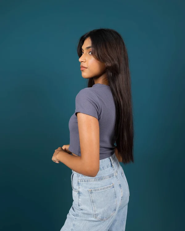 Classic Ribbed Crop Top - Image 4